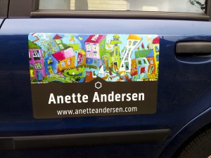 Anette Andersen bil med skæve huse